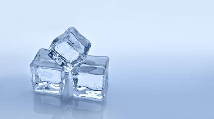 Ice cubes.