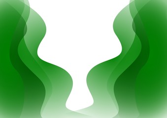 abstract green color background with curve