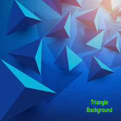 Obraz premium abstract geometric triangle background wallpapper