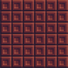 Chocolate bar, food tiles pixel art style abstract seamless pattern texture pixel art background. Game design. Isolated vector 8-bit illustration.
