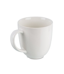 White coffee cup isolated isolated on white background