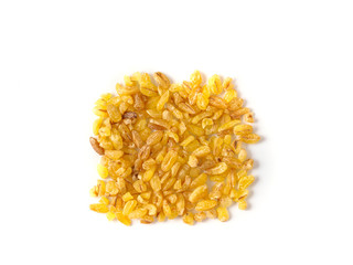 Bulgur isolated on white background