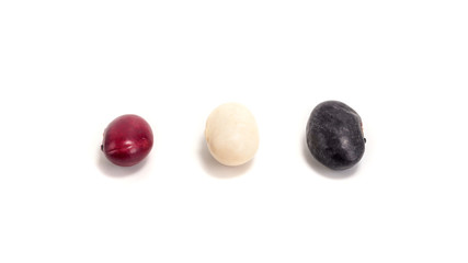 Kidney beans isolated on white background.