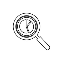 Business data analysis line icon. Editable vector EPS.