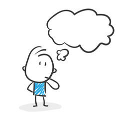 Stickman Blue: Think, Thoughts. (Nr. 55)