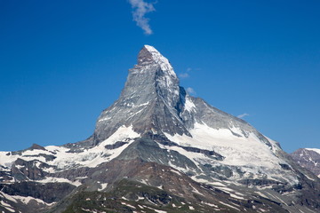 Matterhorn wandern mit Walliser Schwarzhalsziegen - 284271573