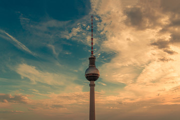 Berlin, Germany - Berlin TV tower at sunset © Mummert-und-Ibold