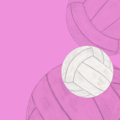 a volleyball ball, design templates, abstract illustration