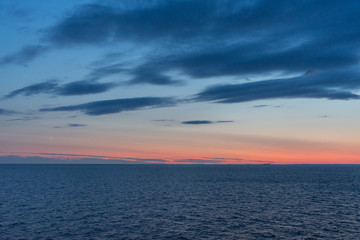 Baltic sea at beautiful sunset