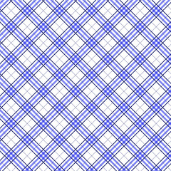 Tartan seamless blue and white pattern.Texture for plaid, tablecloths, clothes, shirts, dresses, paper, bedding, blankets, quilts and other textile products. Vector illustration EPS 10