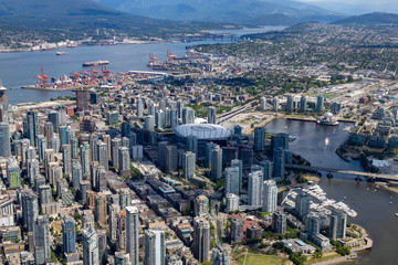 Fototapeta premium Vancouver von Oben