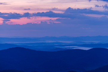 wschód słońca Bieszczady