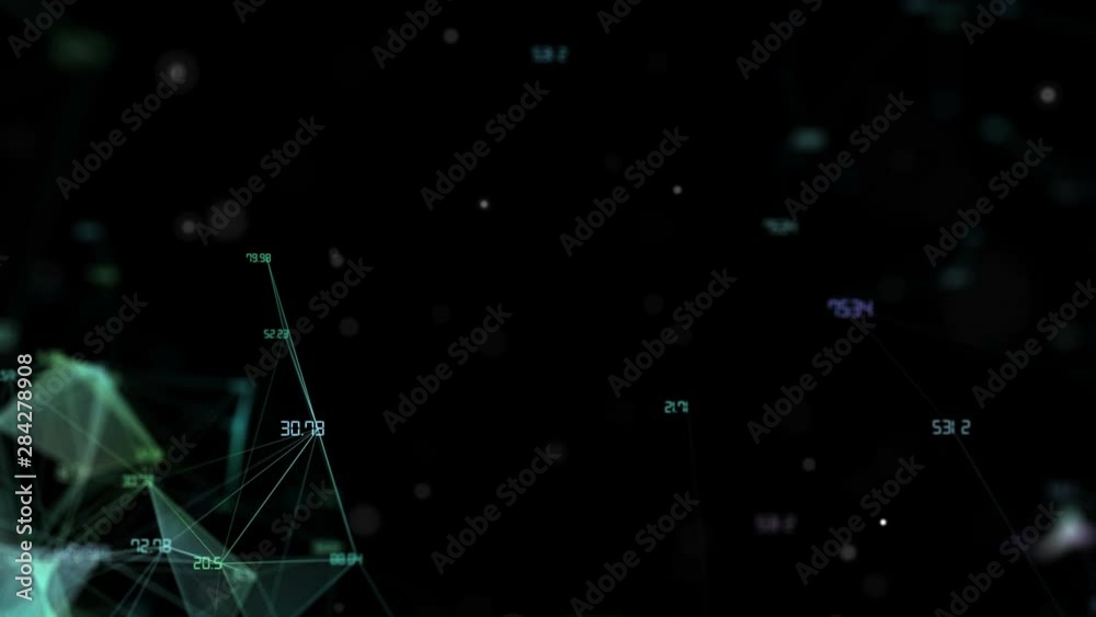 Poster digital tech data background, abstract computer data code typing on screens. growing social network 