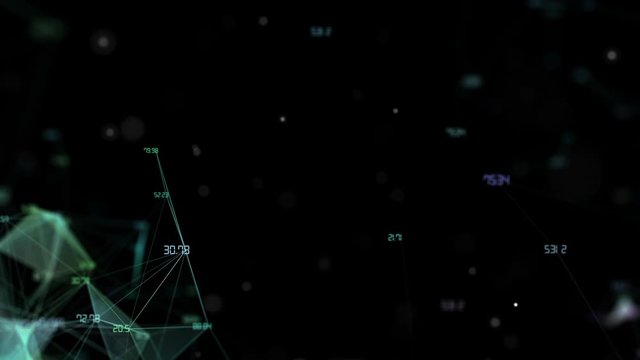Digital tech data background, abstract computer data code typing on screens. Growing social network connections with IP numbers and data.