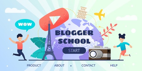 Blogger School Landing Page Offer Online Tutorial