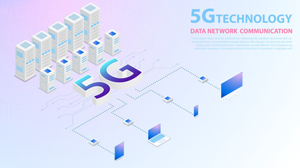 5g Technology Data Network Communication Wireless Hispeed Internet background