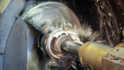 pin production grinding machine in factory