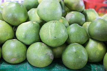 Fresh sweet pomelo green grapefruit tropical fruit