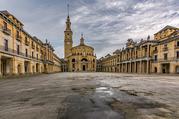 Fototapeta premium The Labor University of Gijón is located in the municipality of Gijón (Spain)