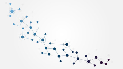 Abstract geometric connect lines and dots.Simple technology graphic background.Illustration Vector design Network and Connection concept.