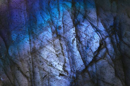 Macro detail labradorite
