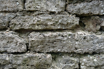 Old grungy brick wall texture.