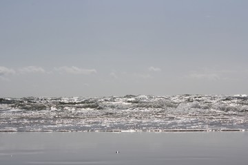 view of frozen lake in winter