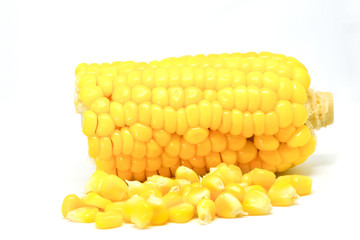 corn isolated on white background