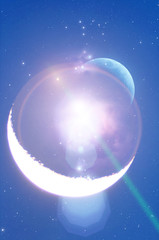 Obraz premium Stars, planets and cosmic wonders. My astronomy work.