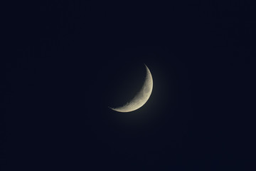 Obraz na płótnie Canvas Moon photographed through a big telescope. My astronomy work.