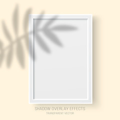 Shadow overlay effects transparent vector