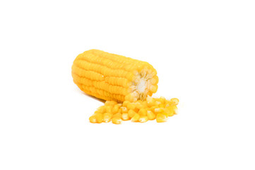 corn on a white background