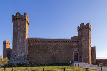 View of the towers of the old city, Tuscany, Italy.