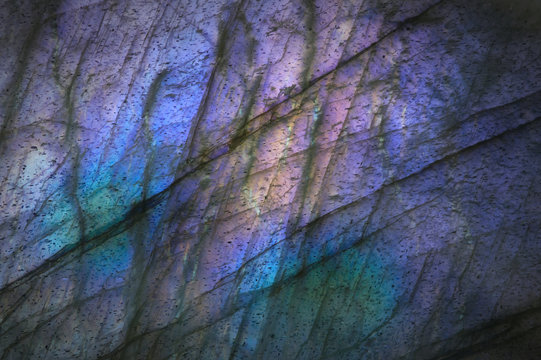 Macro detail labradorite