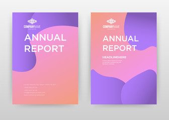 Pink purple colored liquid design for annual report, brochure, flyer, poster. Purple liquid background vector illustration for flyer, leaflet, poster. Business abstract A4 brochure template.