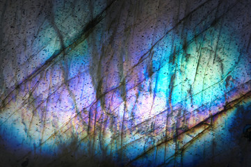 Macro detail labradorite