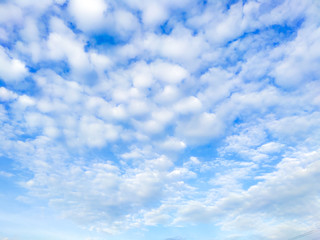 Naklejka na ściany i meble blue sky with white clouds
