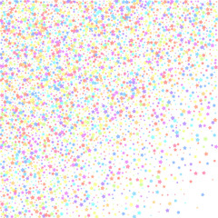 Festive confetti. Celebration stars. Colorful star