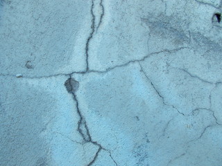 Crack on the plastered wall of a house for interior design
