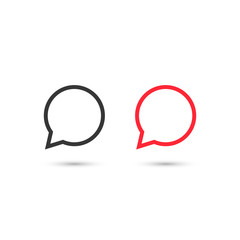 Speech bubble icon set. Vector