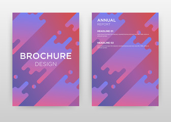 Colorful purple design for annual report, brochure, flyer, poster. Purple abstract background vector illustration for flyer, leaflet, poster. Business abstract A4 brochure template.