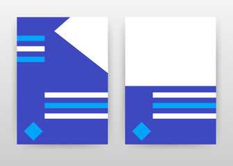 Vertical lines on blue design for annual report, brochure, flyer, poster. Blue abstract background vector illustration for flyer, leaflet, poster. Business abstract A4 brochure template.