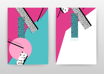 Pink blue design for annual report, brochure, flyer, poster. Abstract pink blue background vector illustration for flyer, leaflet, poster. Business abstract A4 brochure template.