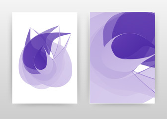 Purple concept design of annual report, brochure, flyer, poster. Purple concept on white background vector illustration for flyer, leaflet, poster. Business abstract A4 brochure template.