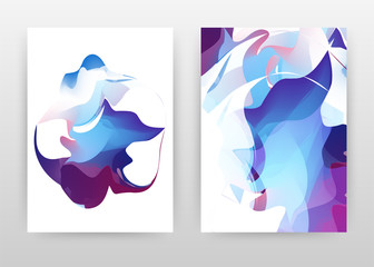 Blue purple concept. Abstract design of annual report, brochure, flyer, poster. Colorful abstract background vector illustration for flyer, leaflet, poster. Business A4 brochure template.