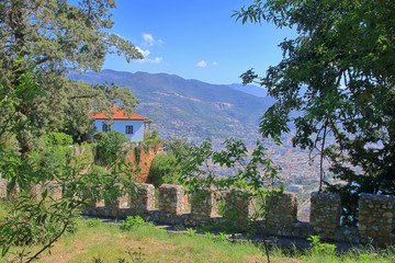 View from the wall of the old fortress in Alanya.