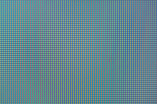 Extreme closeup of digital display with visible pixels