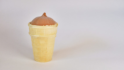 candle on white background