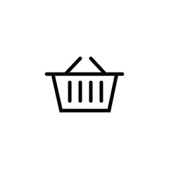 Fototapeta premium Basket icon Shop vector isolated on background. Trendy sweet symbol. Pixel perfect. illustration EPS 10. - Vector