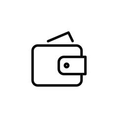 Wallet icon Money vector isolated on background. Trendy Business symbol. Pixel perfect. illustration EPS 10. - Vector